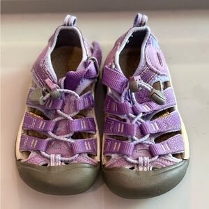 Kids Purple and Gray Shoes